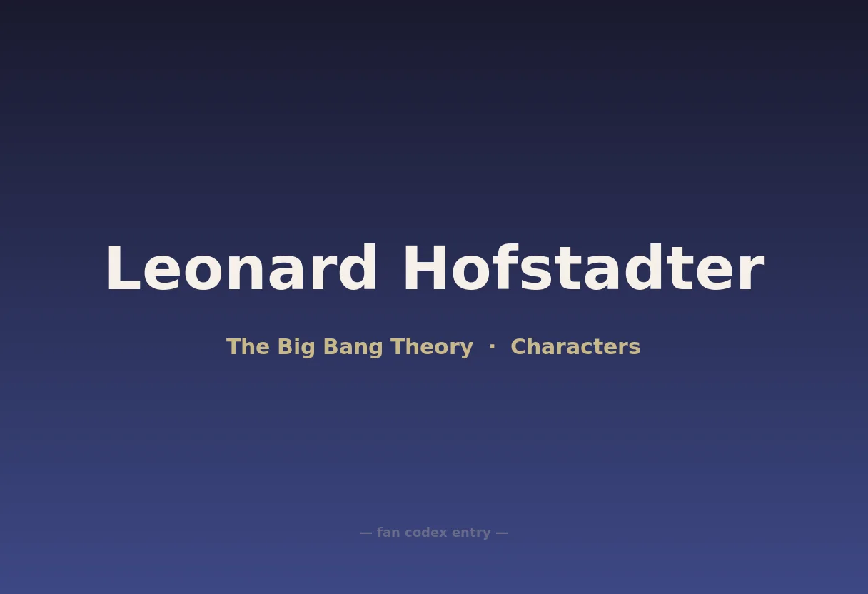 Leonard Hofstadter