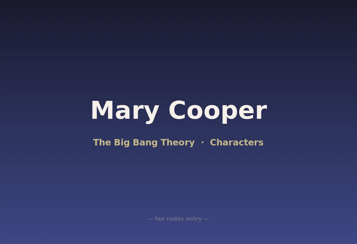Mary Cooper