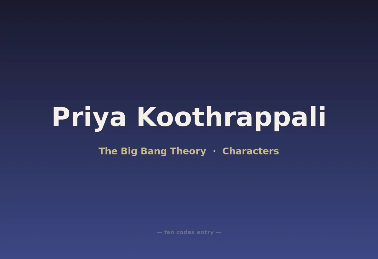 Priya Koothrappali