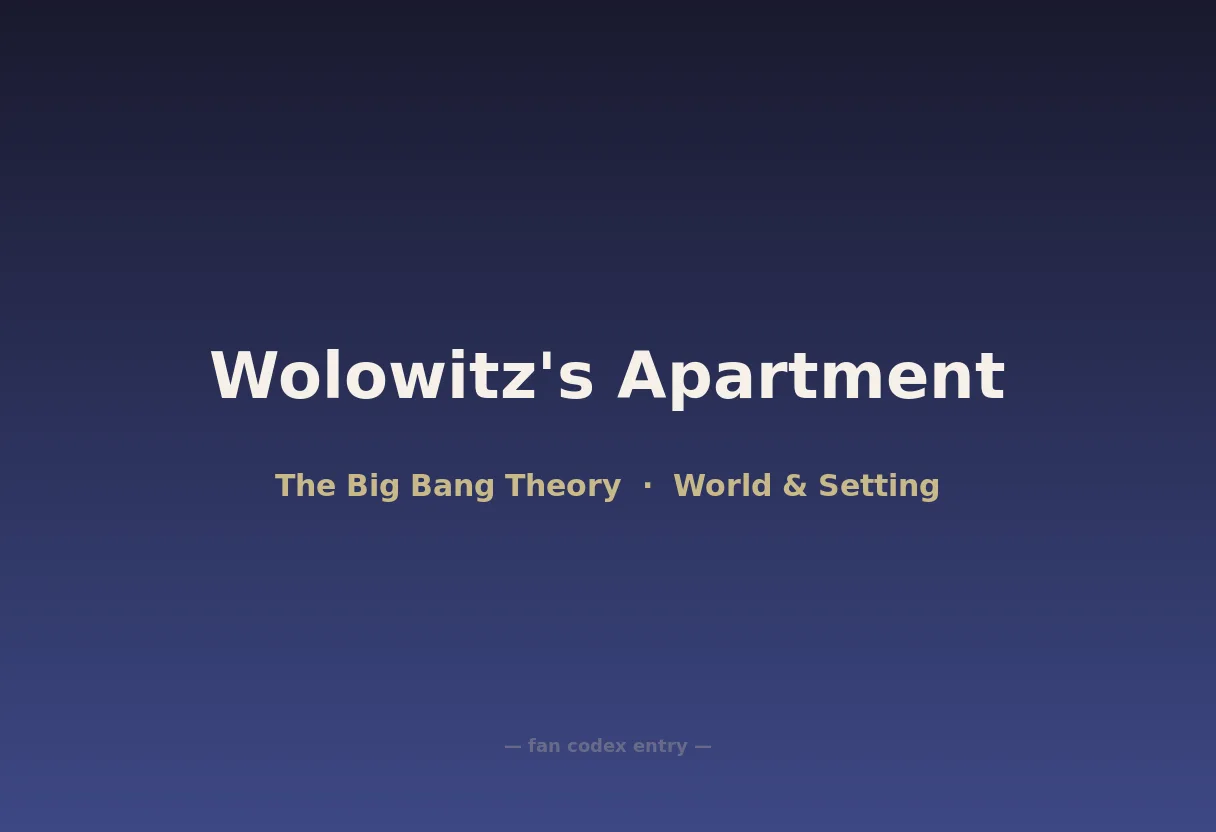 Wolowitz's Apartment